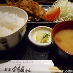 新宿 今井屋本店 - もも肉の唐揚げ御膳