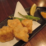 炭味坐 - 蓮根の海老しんじょう挟み揚げ