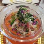 ビストロ ダイア - 北海道釧路産仙鳳趾牡蠣のポッシェと鳥取県産ズワイガニ　Ｈ27.12月