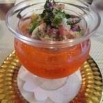 ビストロ ダイア - 北海道釧路産仙鳳趾牡蠣のポッシェと鳥取県産ズワイガニ　Ｈ27.12月