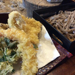 そば源 - コースの天ぷらとお蕎麦