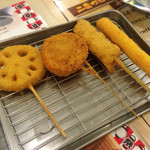 串カツ田中 - レンコン、山芋、豚、チーズ