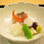 弥助 - お造り（鰆のタタキ、剣先烏賊）