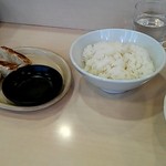 中華そば　番長　銀次郎　 - セットのライスと、餃子です。