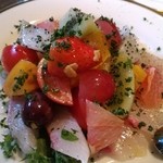 コリス - フルーツいっぱい★カンパチのカルパッチョ(^O^)