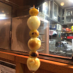 波田野 - うずら 銀杏も