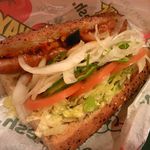 サブウェイ - ベジドッグ　ハニーオーツ(焼)、野菜たっぷり、ラタトゥイユ　４２０円