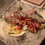 弥生亭 - 刺身盛り合わせ2015/12