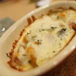 ゆるり家 - カボチャウィンナチーズ焼き