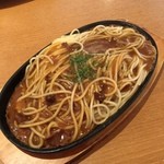 黒ひげ珈琲店 - 鉄板インディアンスパゲッティ