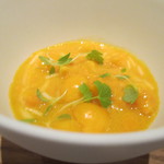 アビス - フォアグラのフラン、北海道の雲丹、ほうずき