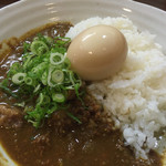 2016.1.2 神戸キーマカレー(週替わりスープ付き)650円。トッピングの自家製とろとろ煮たまご100円◎