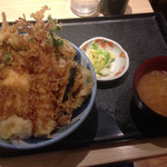 福てんかつ - 天丼 570円 (クーポン利用で-50円の520円)