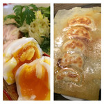 厚木本丸亭 - 数量限定味玉（塩味）と焼き餃子♪