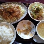 成明茶楼 - 油淋鷄定食 (780円)