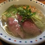 中村商店 - 2016プレミアム正月限定「【フランスの風】牛骨塩ラーメン　～ブイヨン・ド・ブフ仕立て～(1000円)」