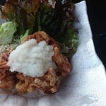 精進料理　湯華庵 - 鶏の唐揚げ大根おろしそえ（税込750円）（2016.1撮影）