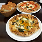 ピッツェリア ブル - ランチセットのピザ2種