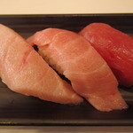 鮨ノ場 - マグロ３種　大トロ、中トロ、赤身