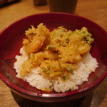 かき上げ天丼！