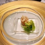 レストラン サンパウ - マジパン、あんぽ柿、山羊チーズ