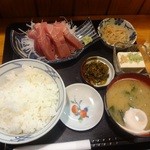 割烹 秀 - まぐろぶつ定食