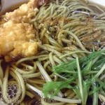 あさだ - ここの蕎麦は茶蕎麦。蕎麦粉の風味というわけではないので、温かい種物の方が向いていると思う。