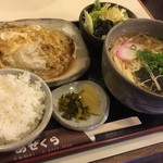 あぜくら - かつどじ定食（うどん付）（￥1300）