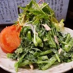 八丈島郷土料理 源八船頭 - あしたばサラダ￥650