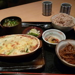 おやさい健究所 - 野菜たっぷり豆乳グラタンランチ、734円。