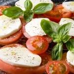 Tomato and mozzarella caprese