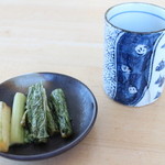 そば処　うえだ - 野沢菜