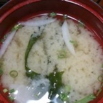御食事処 あしずり - 定食の味噌汁
