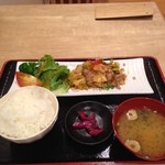 sunday（山形大学付属病院食堂） - 今日のランチ思いっきり引きで