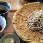 傍 - もりそば（白）はトマト付け汁がGood！