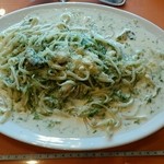 トラットリア グランボッカ - 【2016年1月】カキの生海苔クリーム～柚子胡椒風味（生パスタ：大盛り）