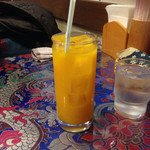 インドアジアダイニング - お子さまセットのマンゴージュース