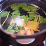 満る岡  - 肝吸い・・・少し温かったけど美味しい。