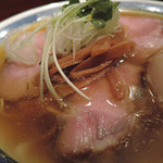 中華そば しば田 - 煮干しそば＆味玉・炊き込みごはん　ズームアップ