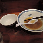 中華そば しば田 - 煮干しそば＆味玉・炊き込みごはん　完食