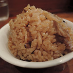 中華そば しば田 - 煮干しそば＆味玉・炊き込みごはん　ズームアップ