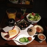 網元の宿 ろくや - 2015.11 朝食　サラダ・小皿類