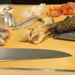 うを徳 - これから握られる食材