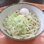 Mendokoro Mokuya - 生醤油うどん 半熟卵付・大 330円