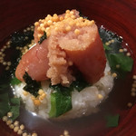 俺の割烹 博多 中洲 - お茶漬け　明太子(580円)