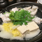 俺の割烹 博多 中洲 - とらふぐ鍋(1280円)