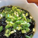 東京うどん 一将 - 四万十川のつけだれ/あおさのりタップリ