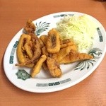 日高屋 - イカの唐揚げ