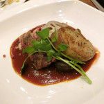 グリックグリル - サーロインステーキフォアグラ添え 赤ワインソース