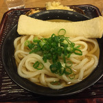 うどん 丸香 - かけうどん＋上天＋鶏天